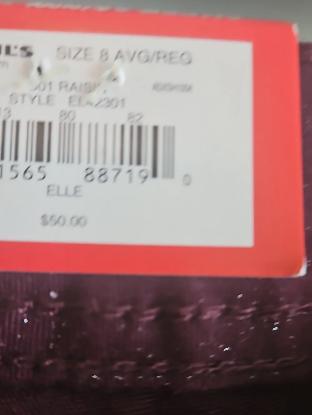 nwt womens sz 8 elle super skinny wine / silver specs denim jeans